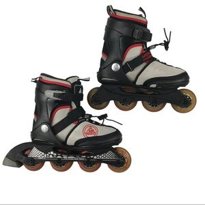Roller Skates Kid's Adjustable Merlin Inline Skates Shoes Size 4-8